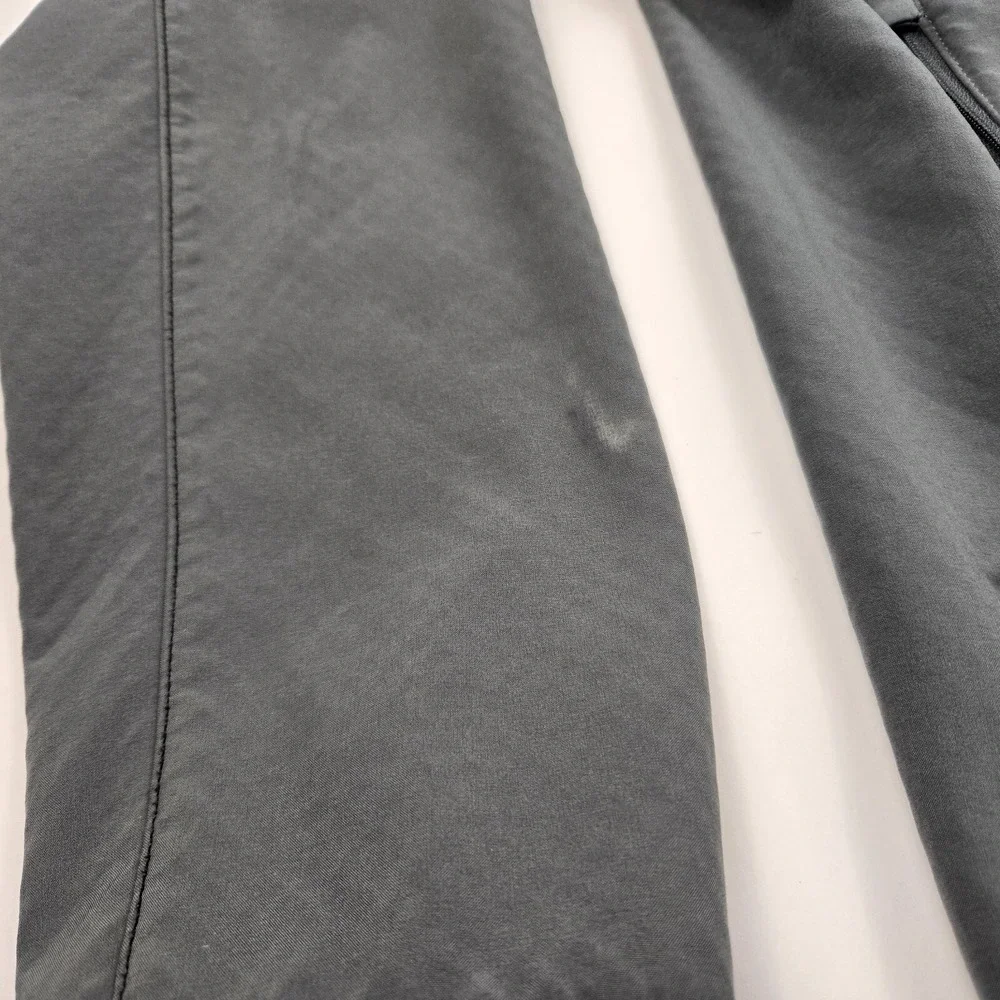 The North Face Gray Black Blue Liner Full Zip Softrock‎ Jacket Size Small